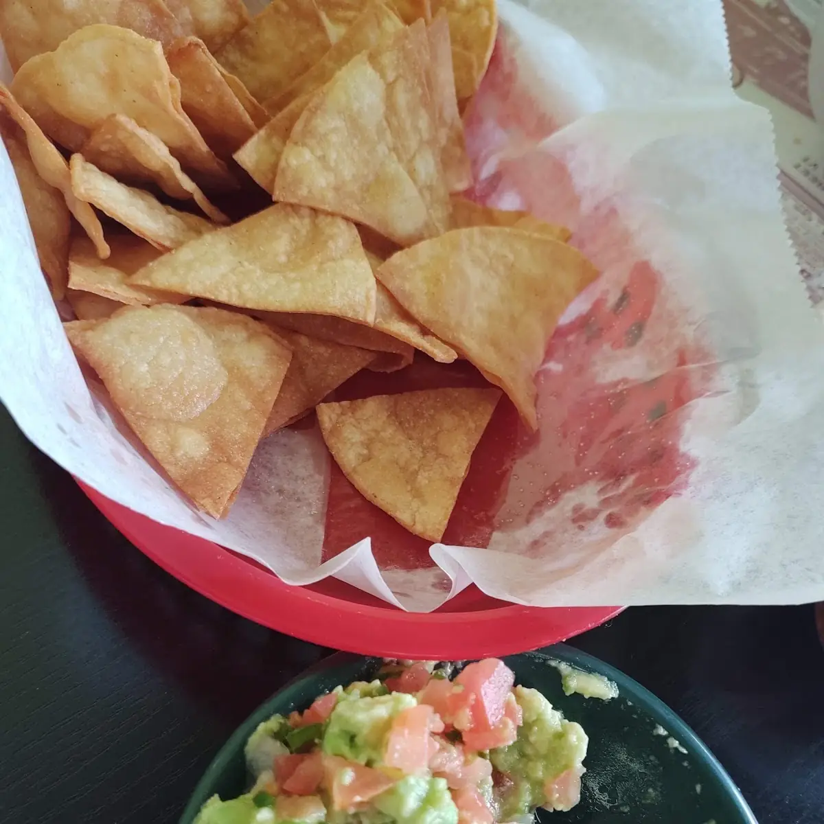 Chips with Guacamole and Pico De Gallo