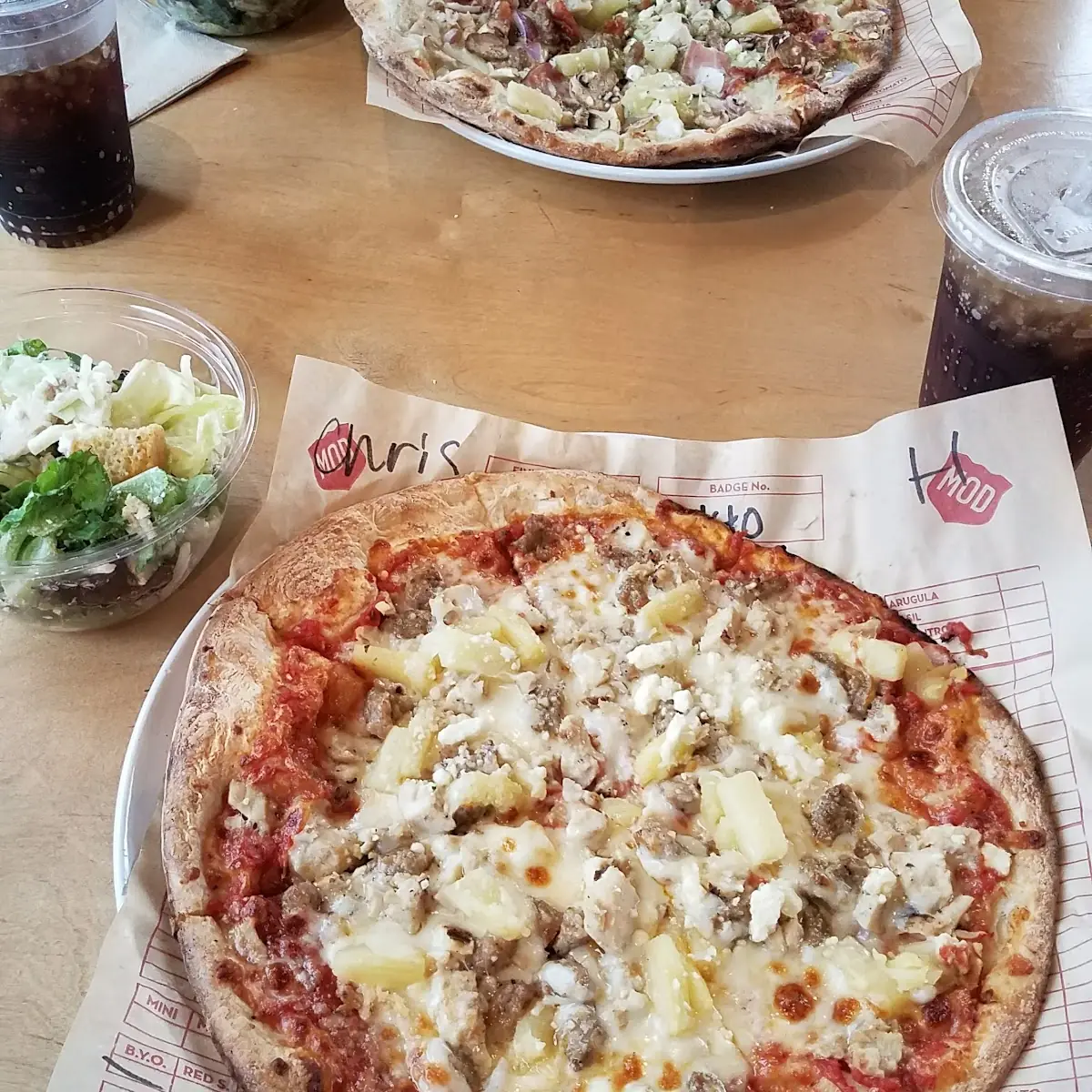 Personal Pizza and Salad