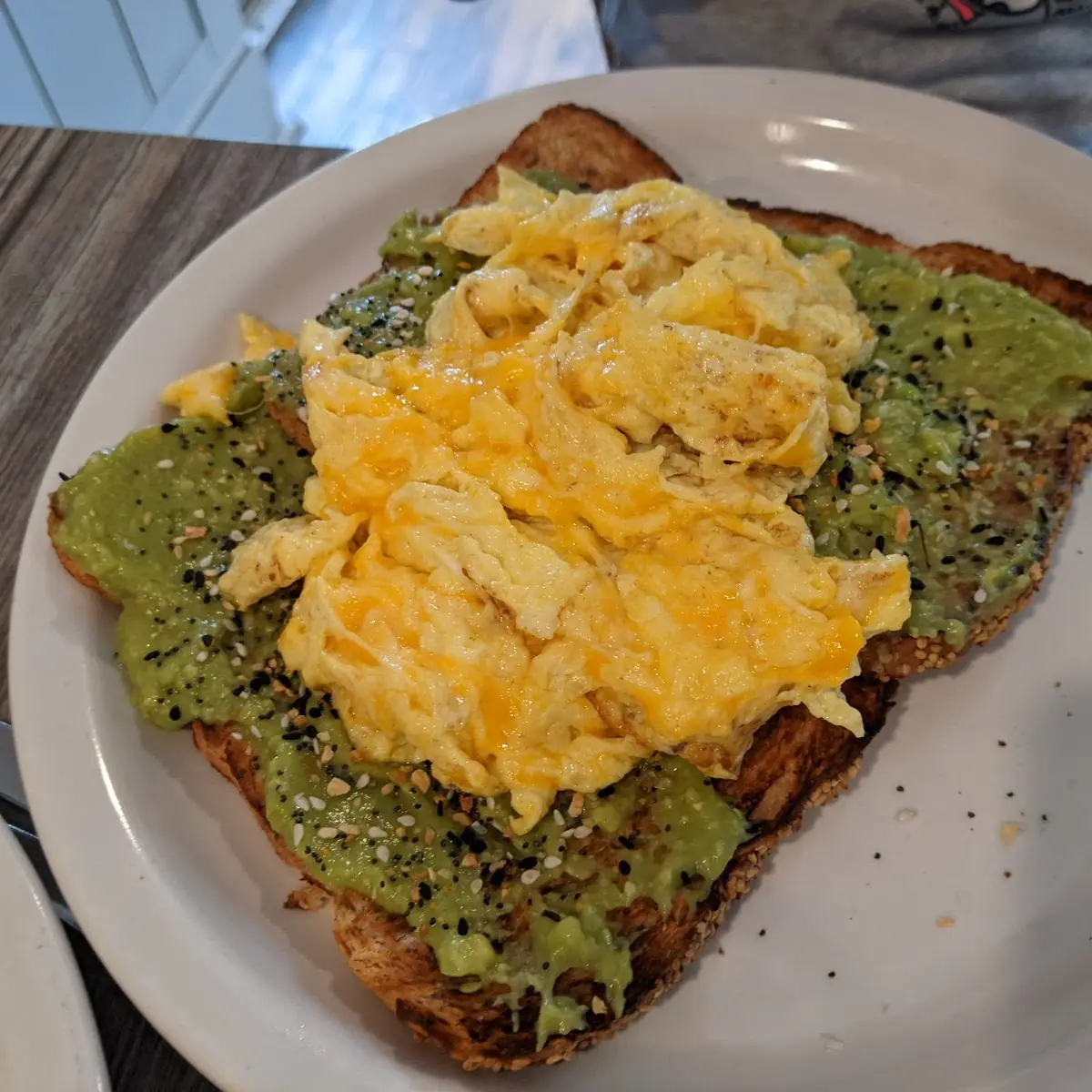 Avocado Toast with Scrambled Eggs