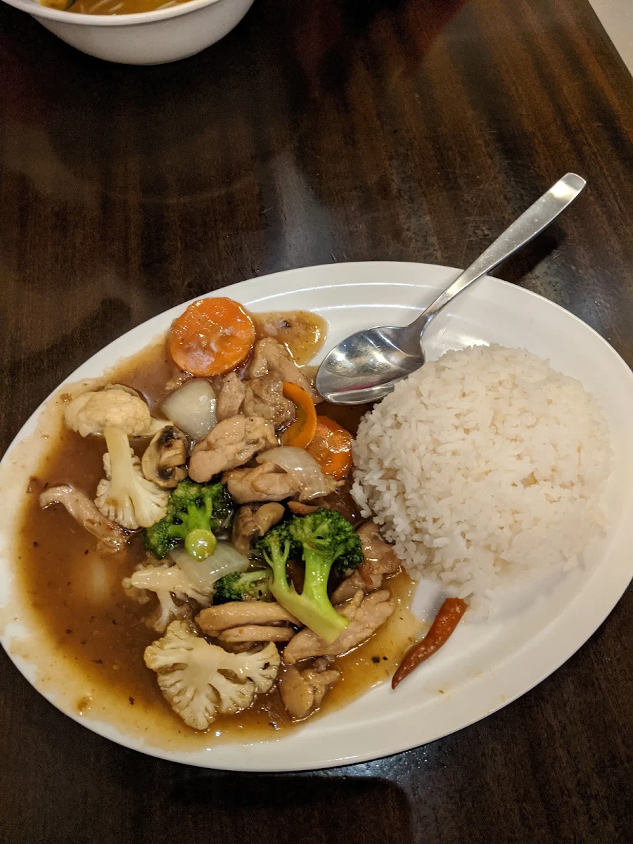 Asian Chicken Stir Fry with Rice