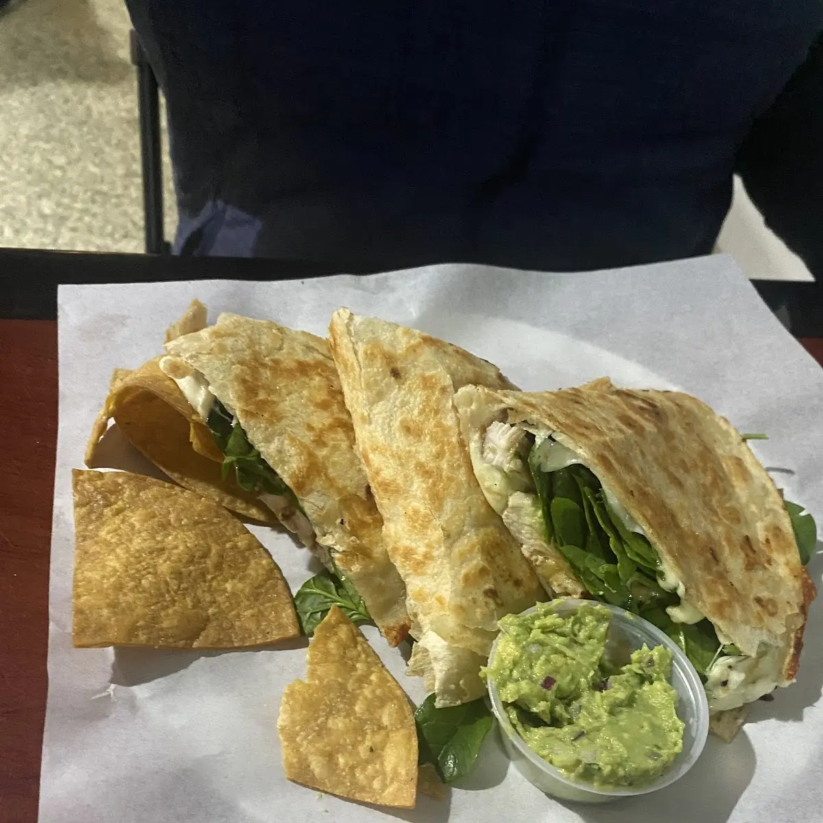 Chicken Quesadilla with Tortilla Chips
