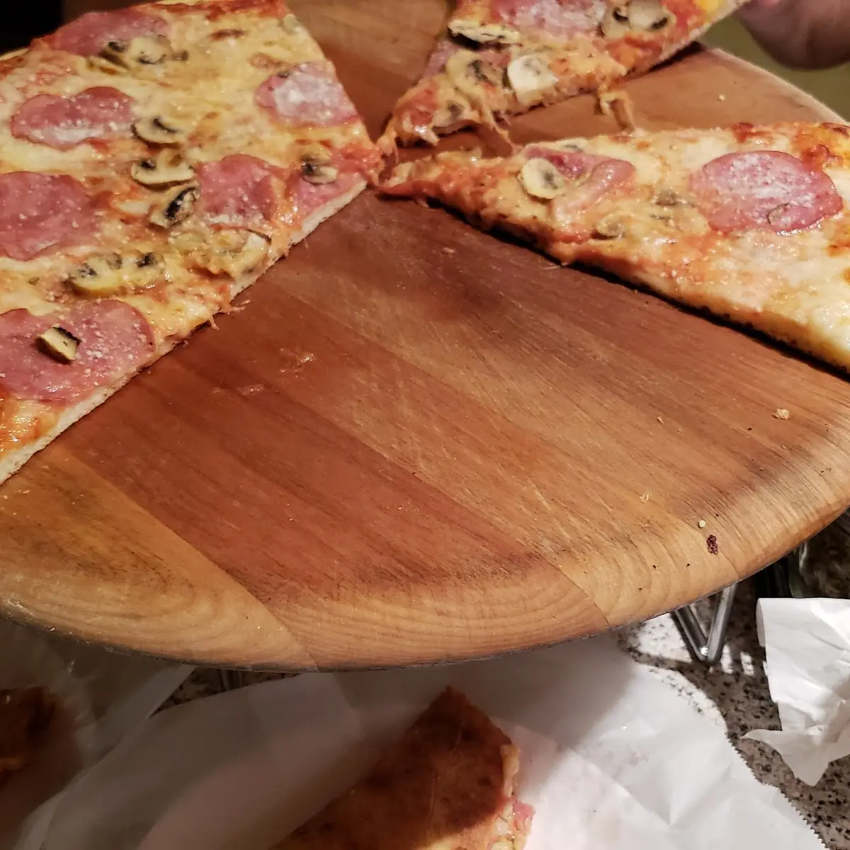 Ham and Mushroom Pizza