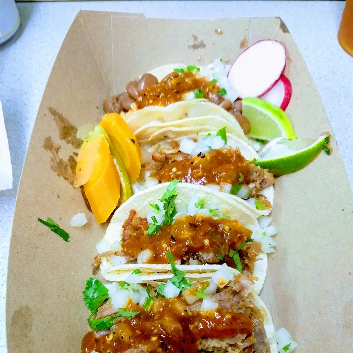Asada and Chicken Tacos