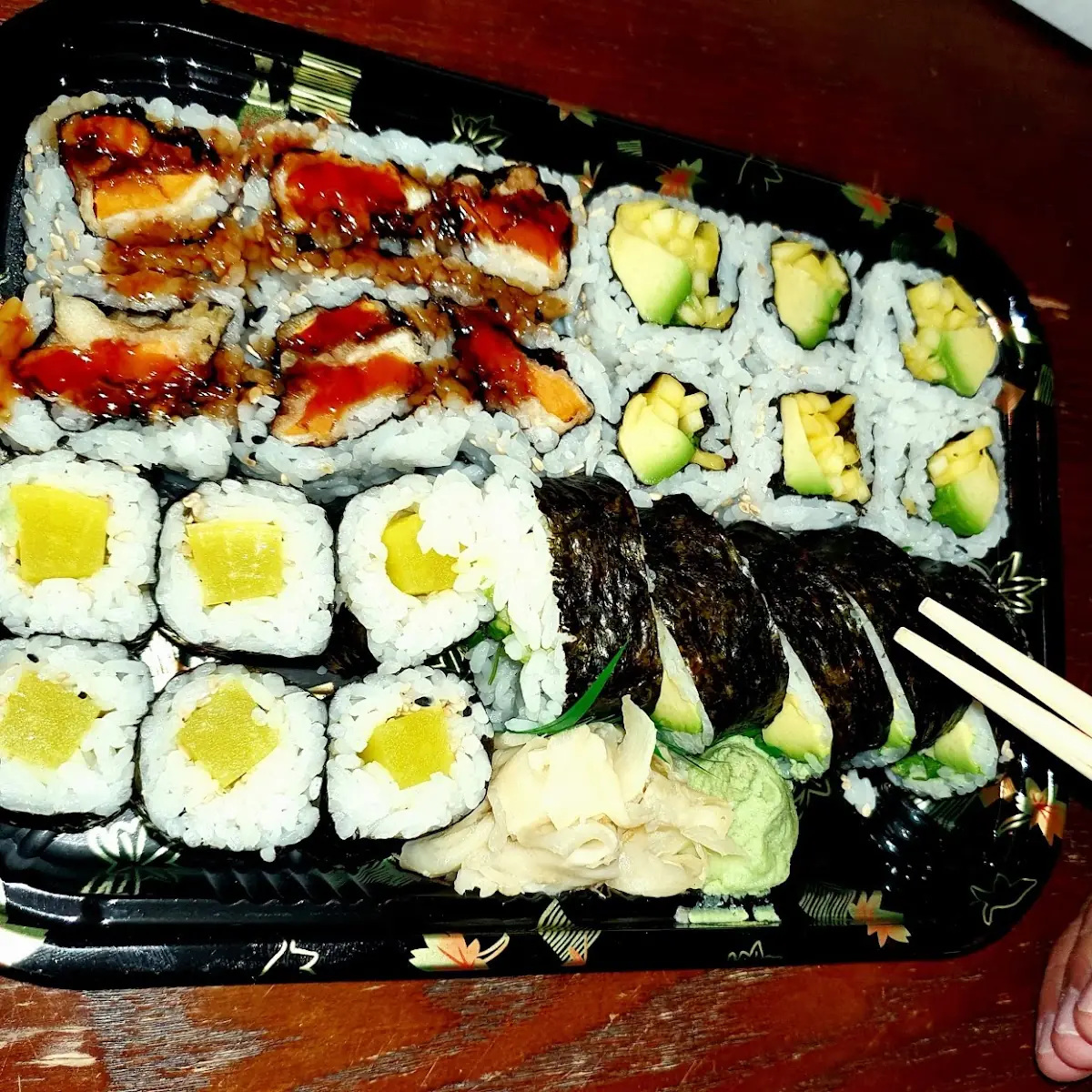Mango Avocado Roll Oshinko Futo Maki Sweet Potato Roll