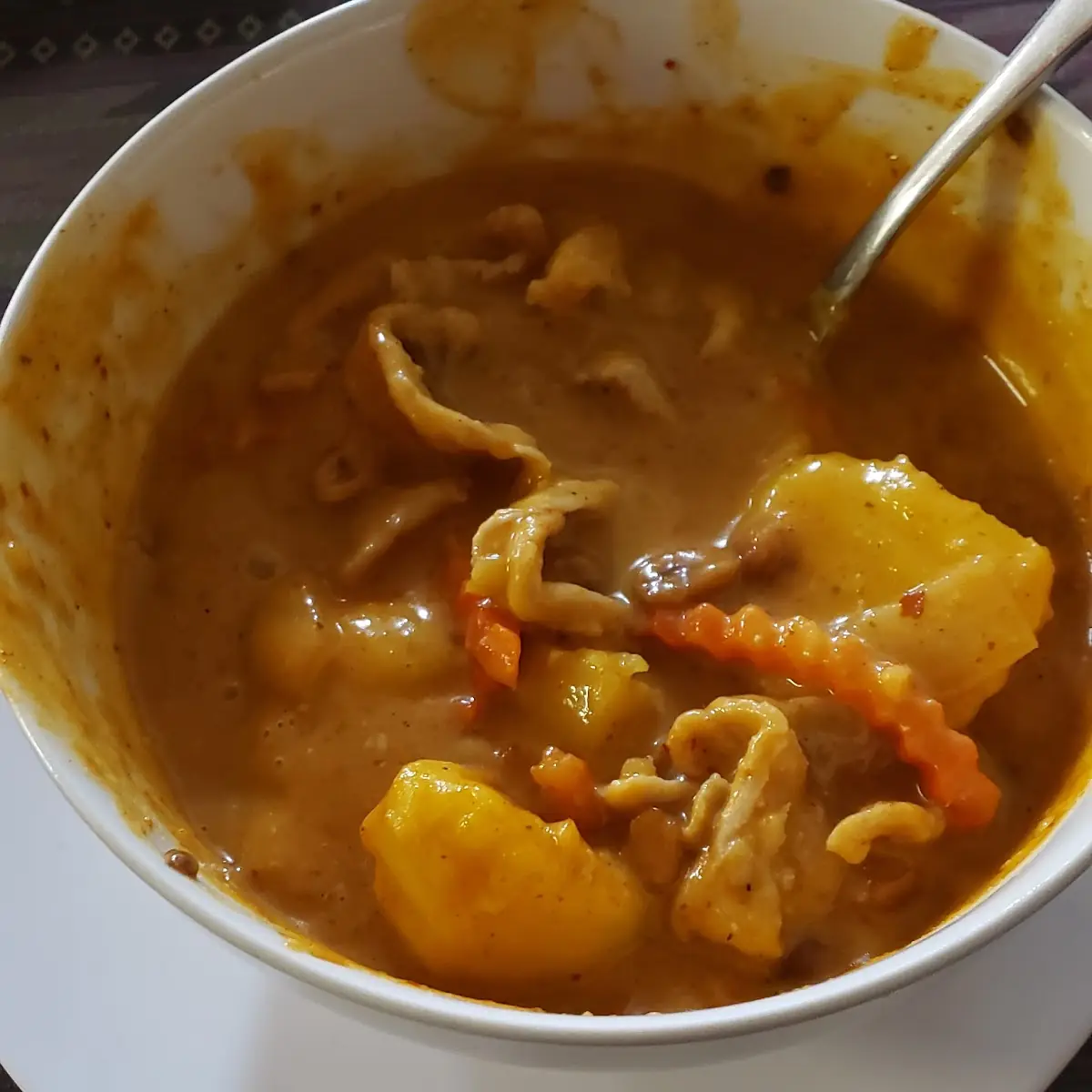 Red Curry Soup with Chicken