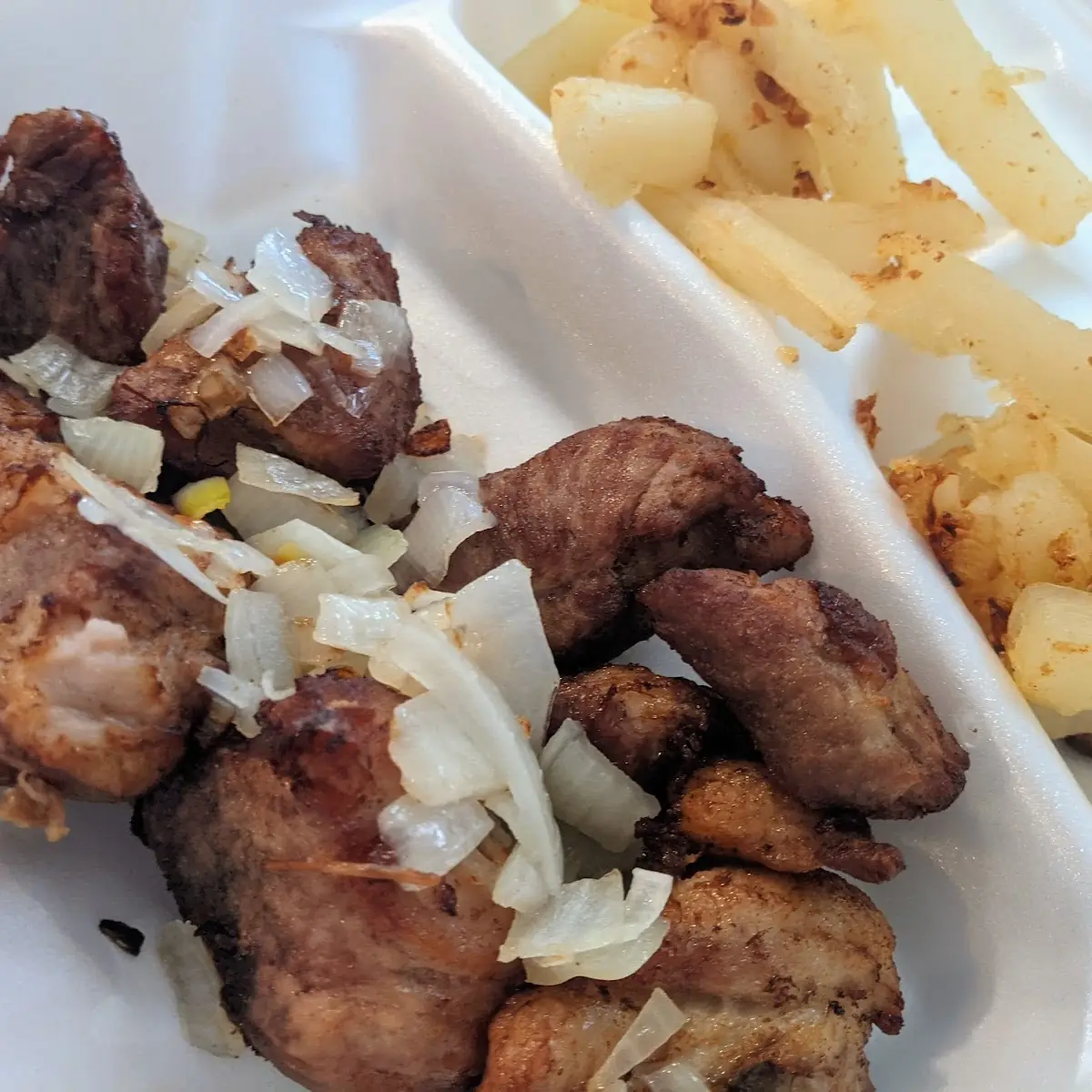 Pork Chunks with Yuca Frita