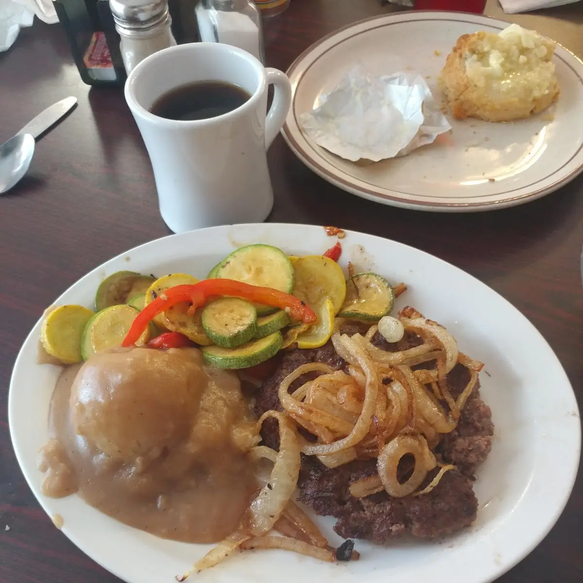 Granny with Hamburger Steak