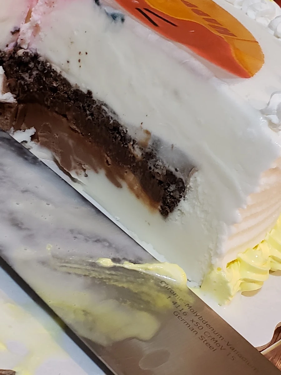 Ice in Ice Cream Cake
