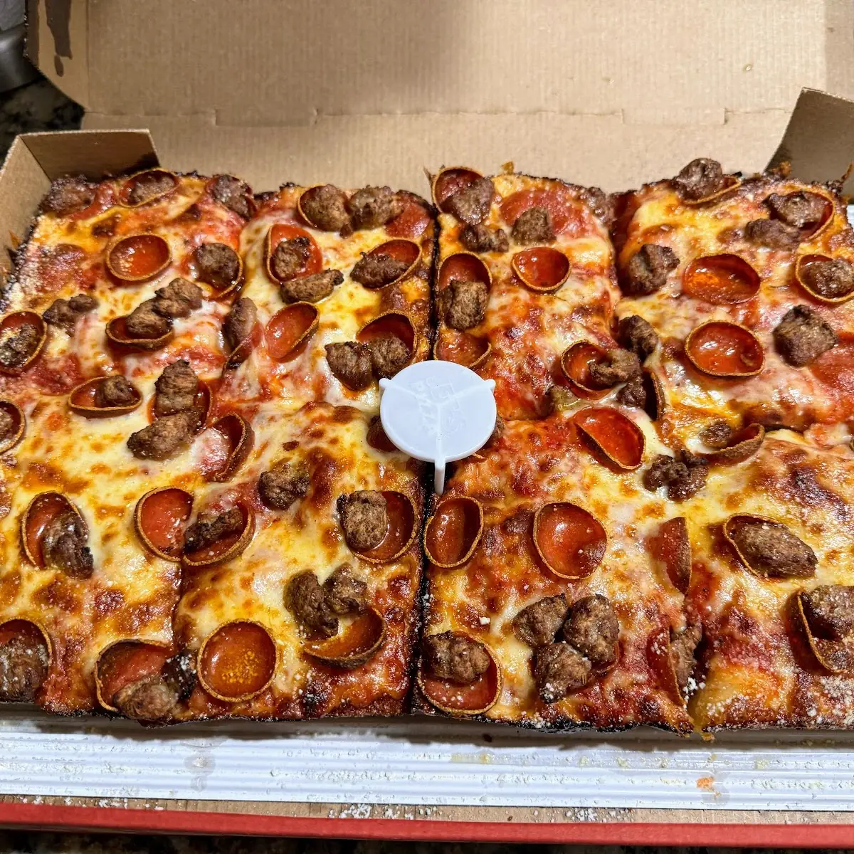 Sausage and Pepperoni Pizza