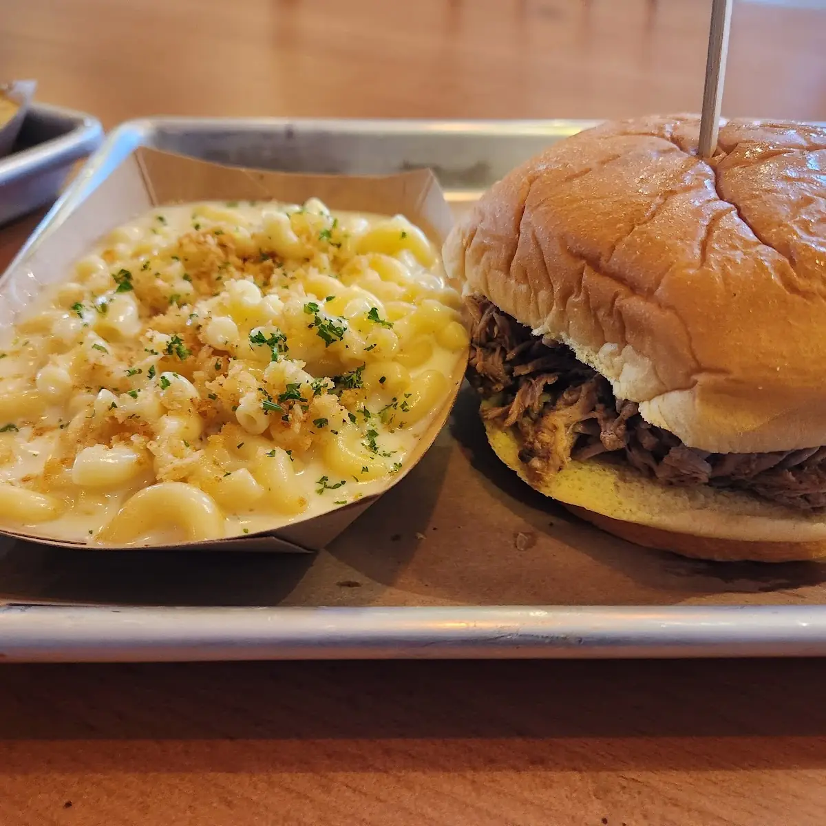 Chopped Brisket Sandwich