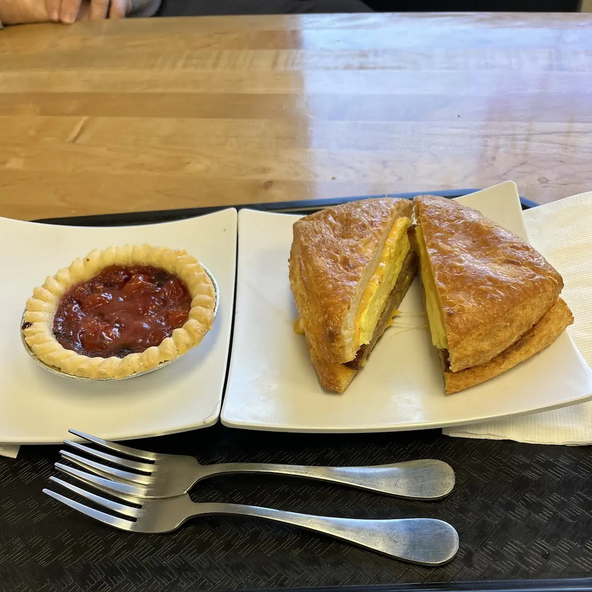 Sausage Egg Cheese Croissant Breakfast Sandwich