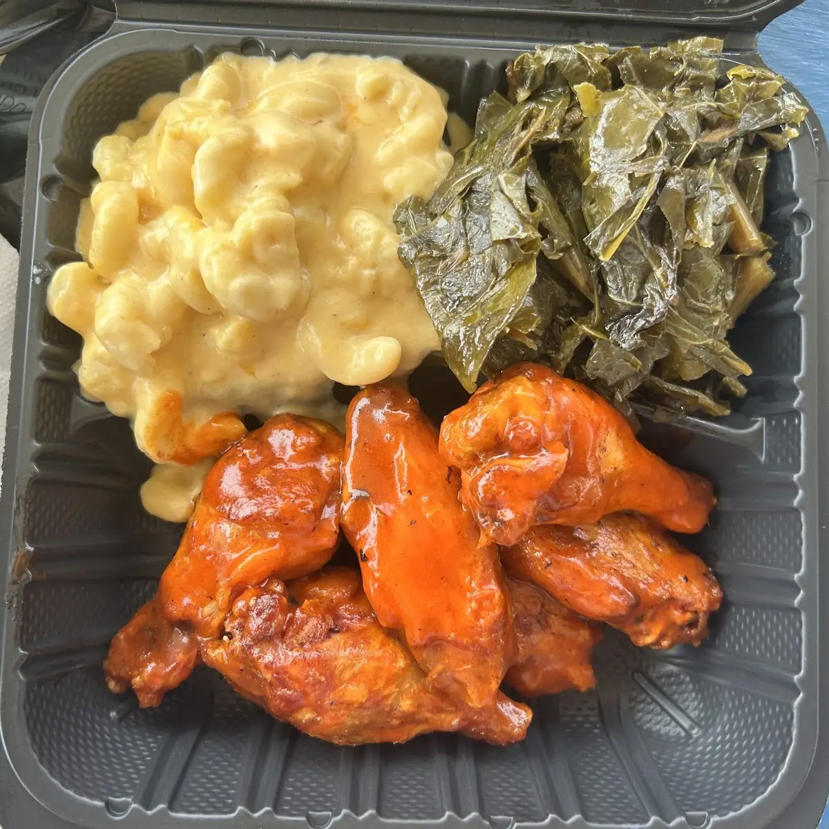 Macaroni and Cheese & Collard Greens