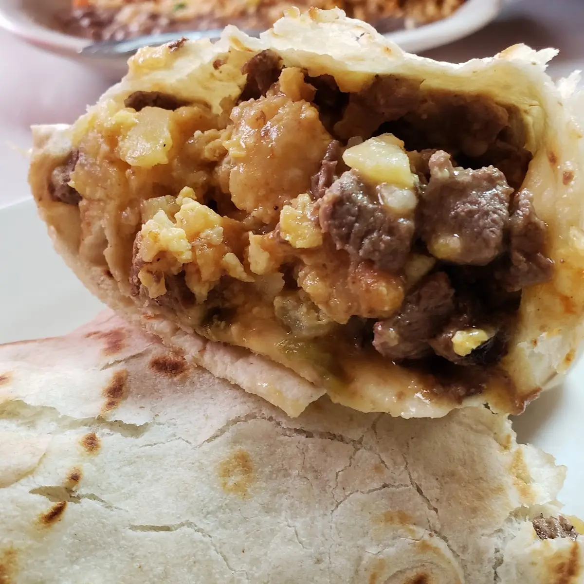 Beef Burrito, Cheese Enchilada, chile Relleno