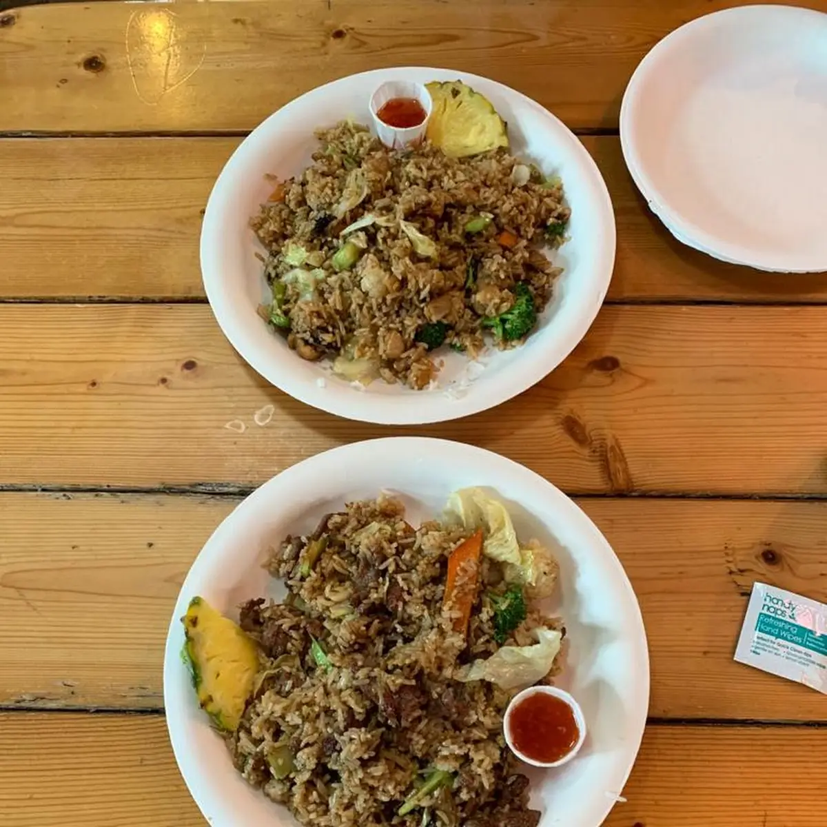 Chicken Fried Rice and Beef Fried Rice