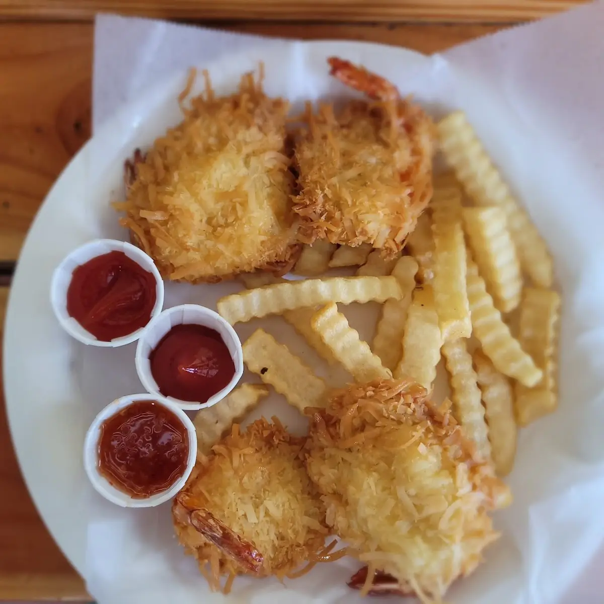 Coconut Shrimp and Chips