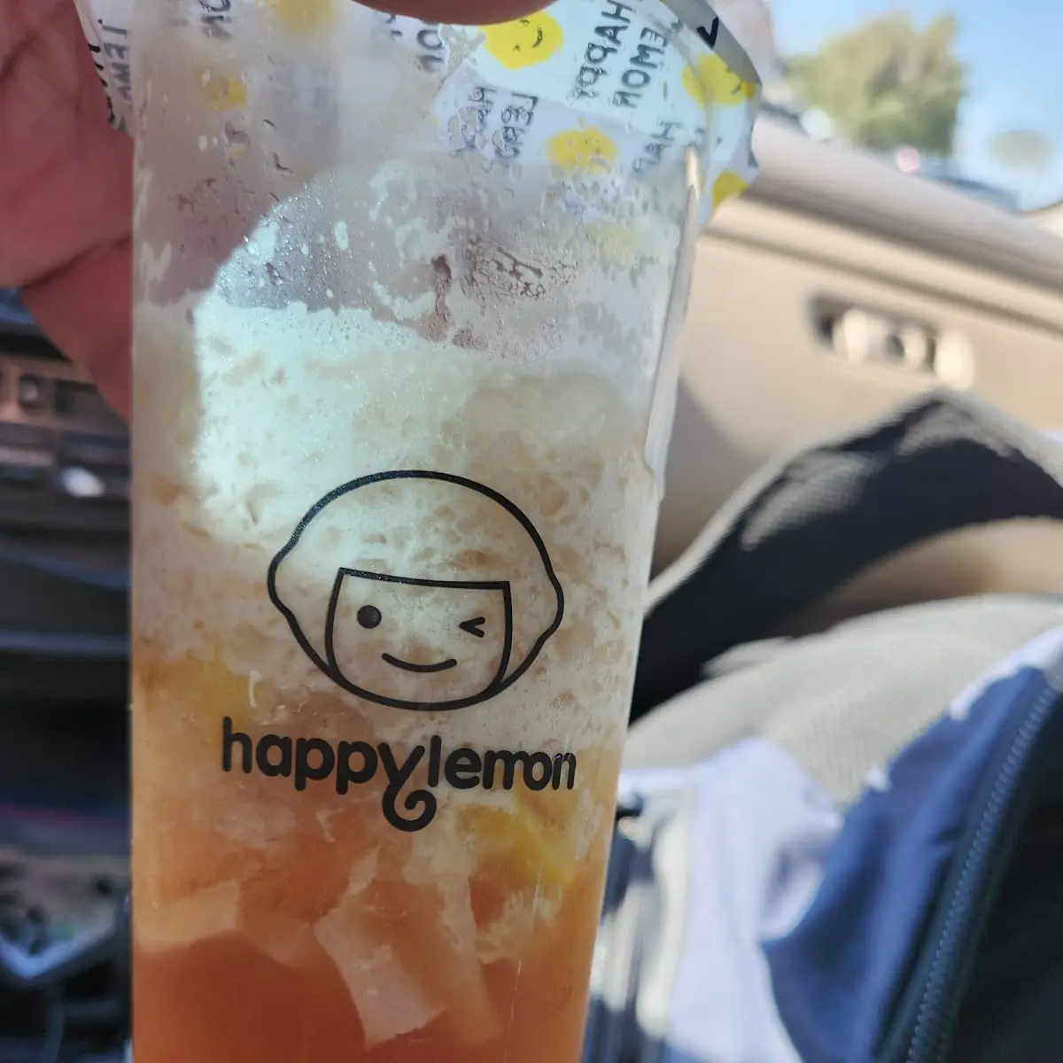 Peachy Green Tea with Salted Cheese