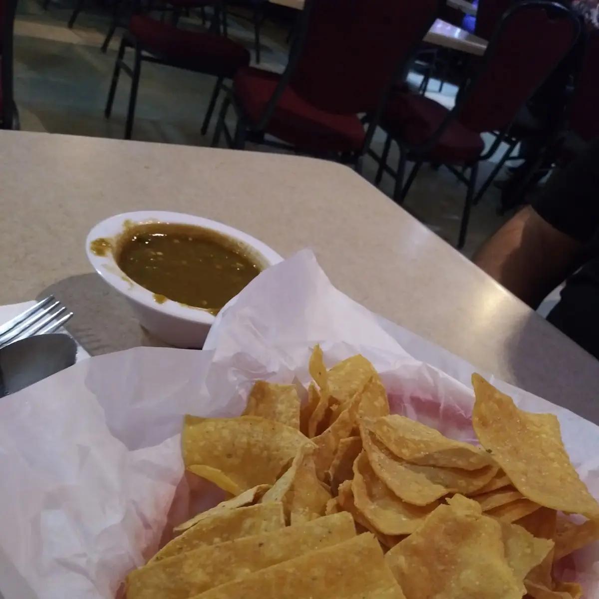 Chips and Salsa Verde