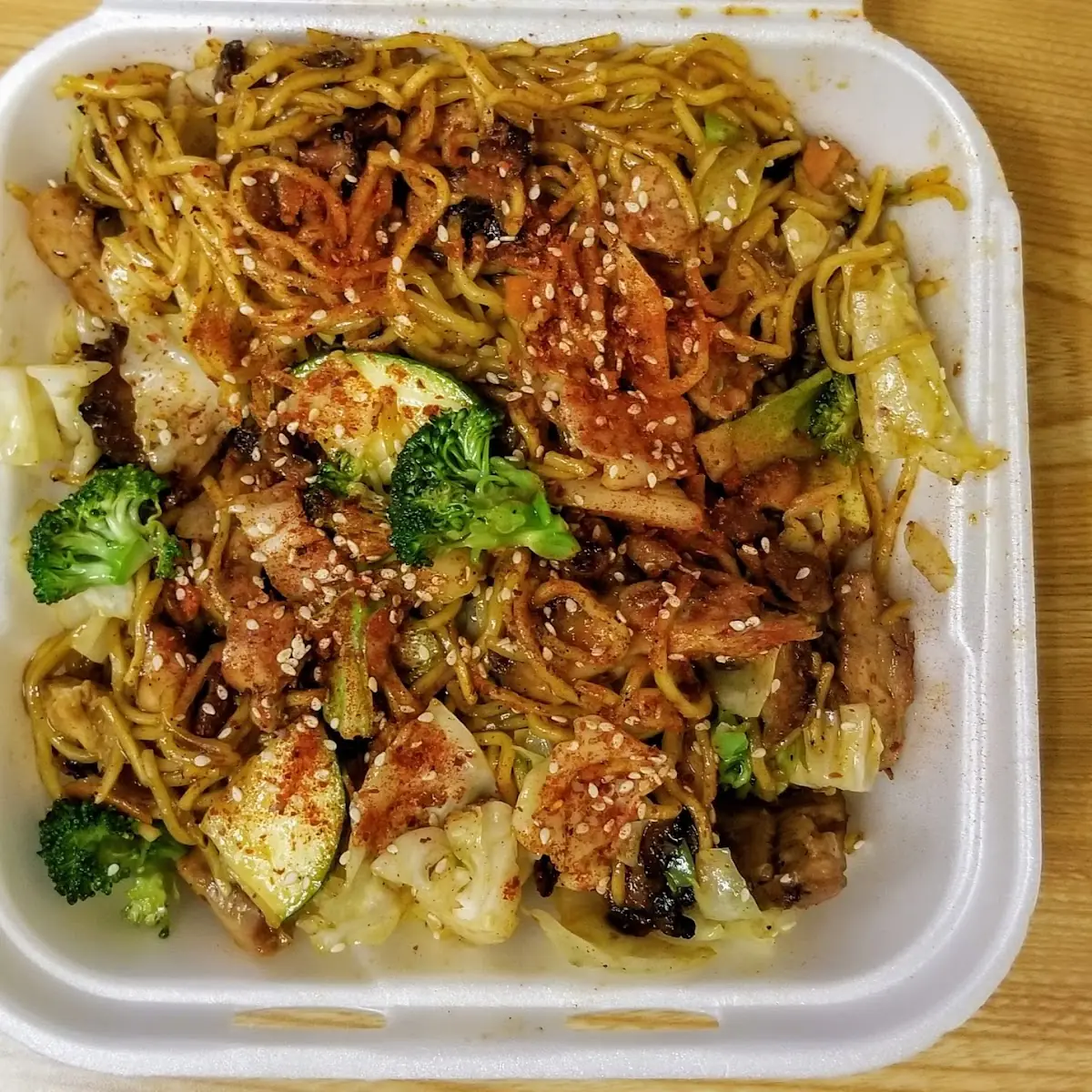 Spicy Chicken Yakisoba