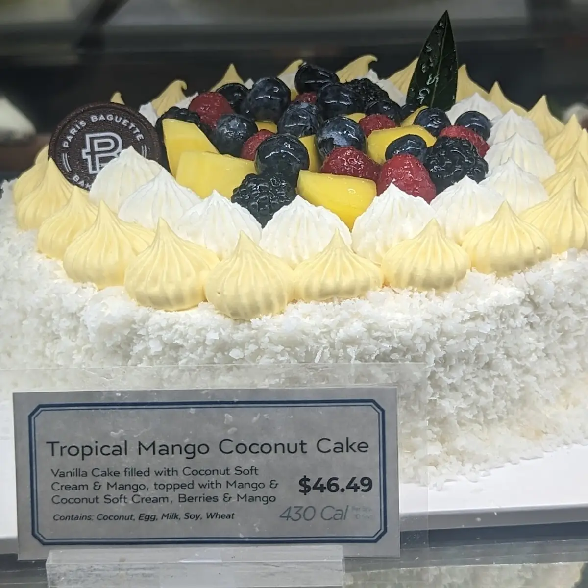 Tropical Mango Coconut Cake