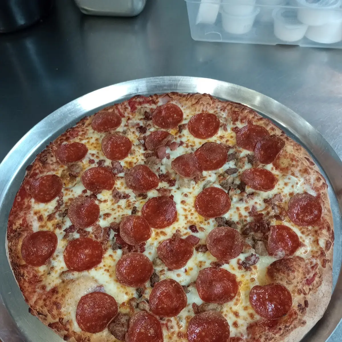 Sausage Pepperoni Pizza