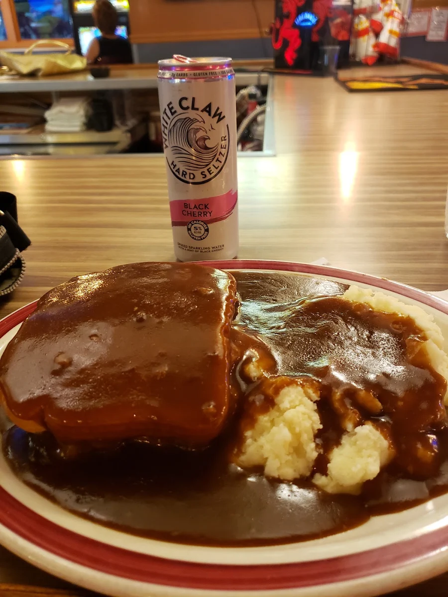 Hot Beef Sandwich and Mashed Potatoes