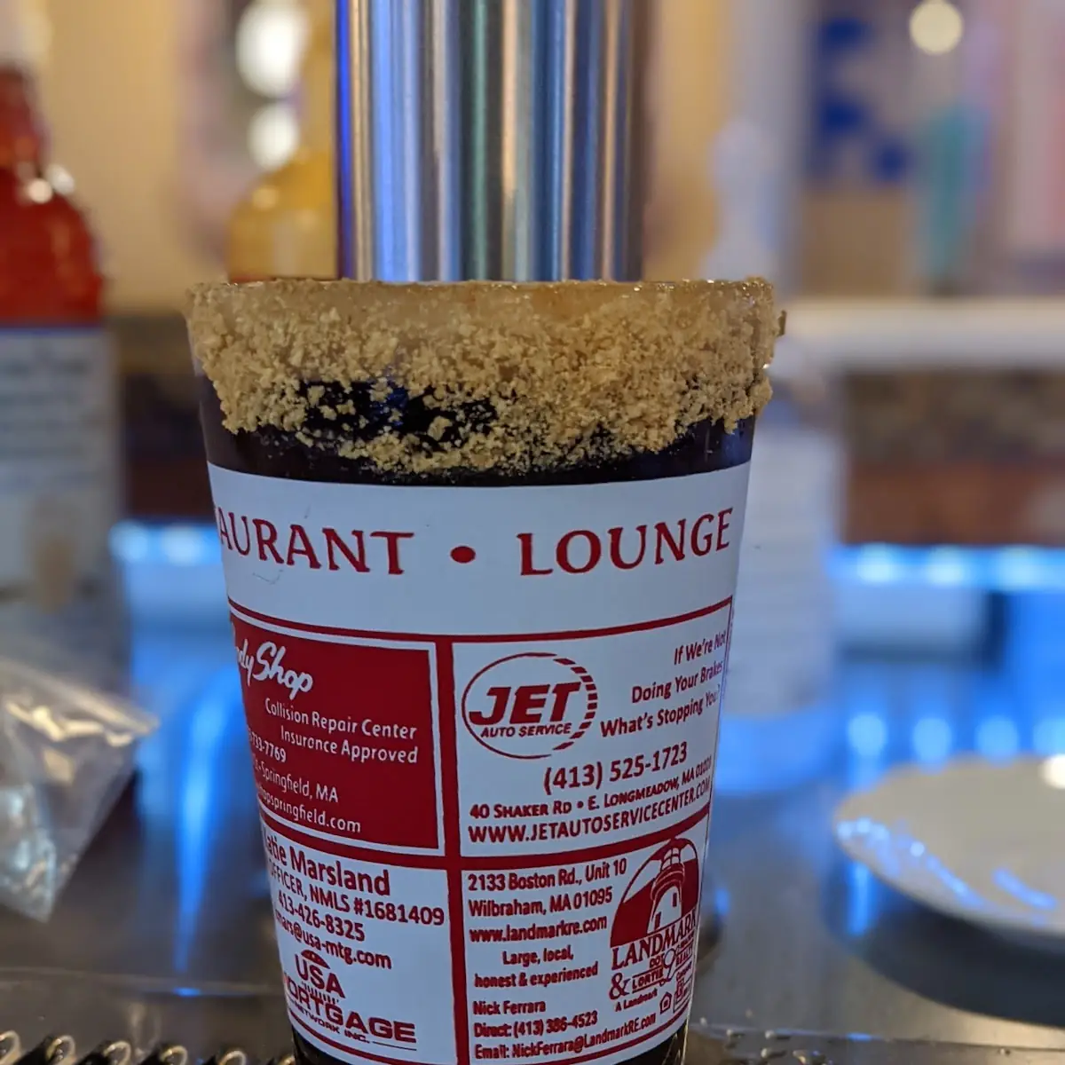 Lefty's S'Mores Milk Stout with a Graham Cracker Rim