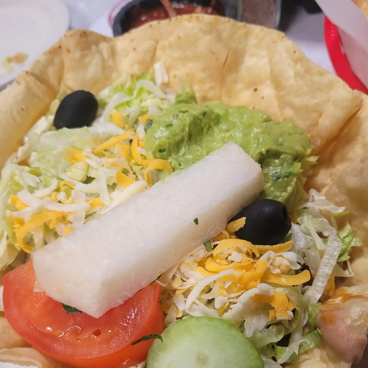 Chunky Beef Tostada Salad