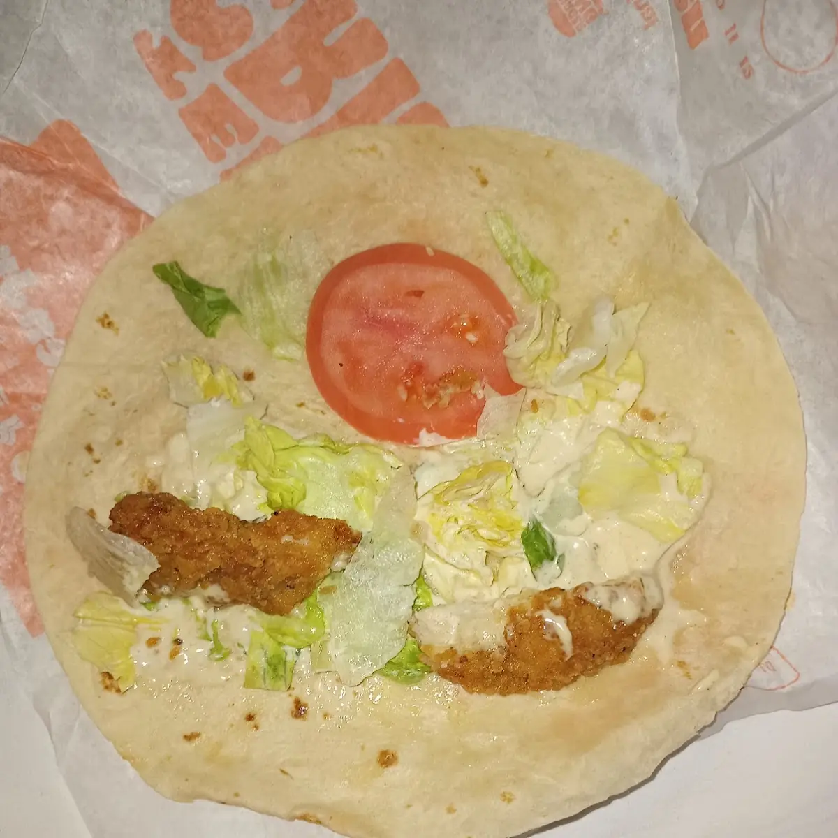 Supposed to Be a Chicken Wrap