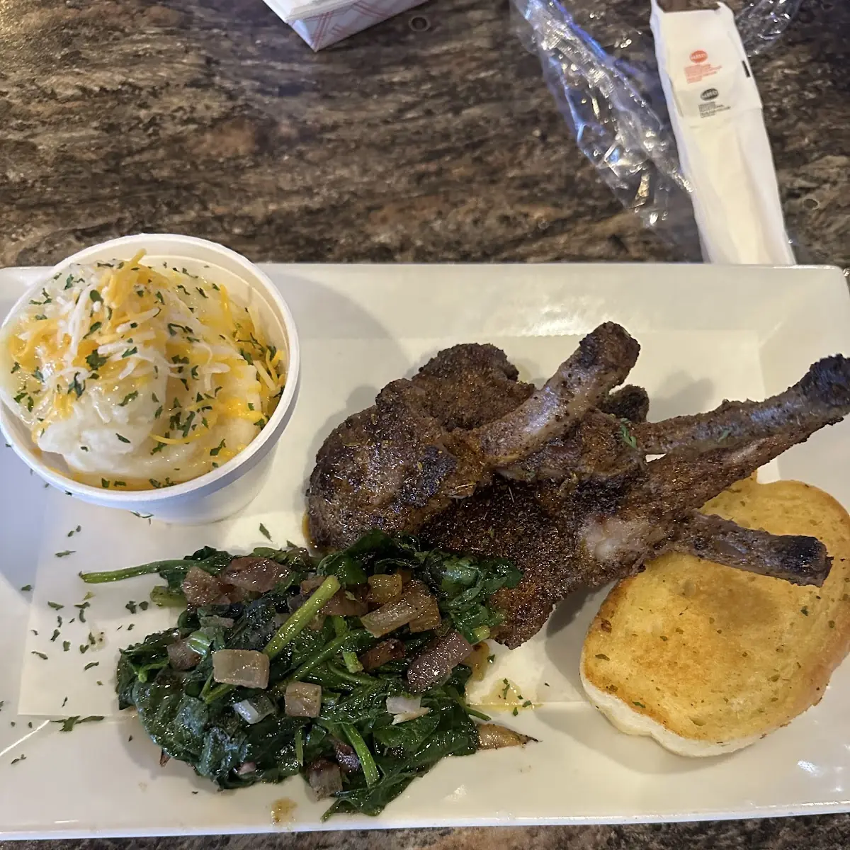 Lamb Chops & Fried Lobster