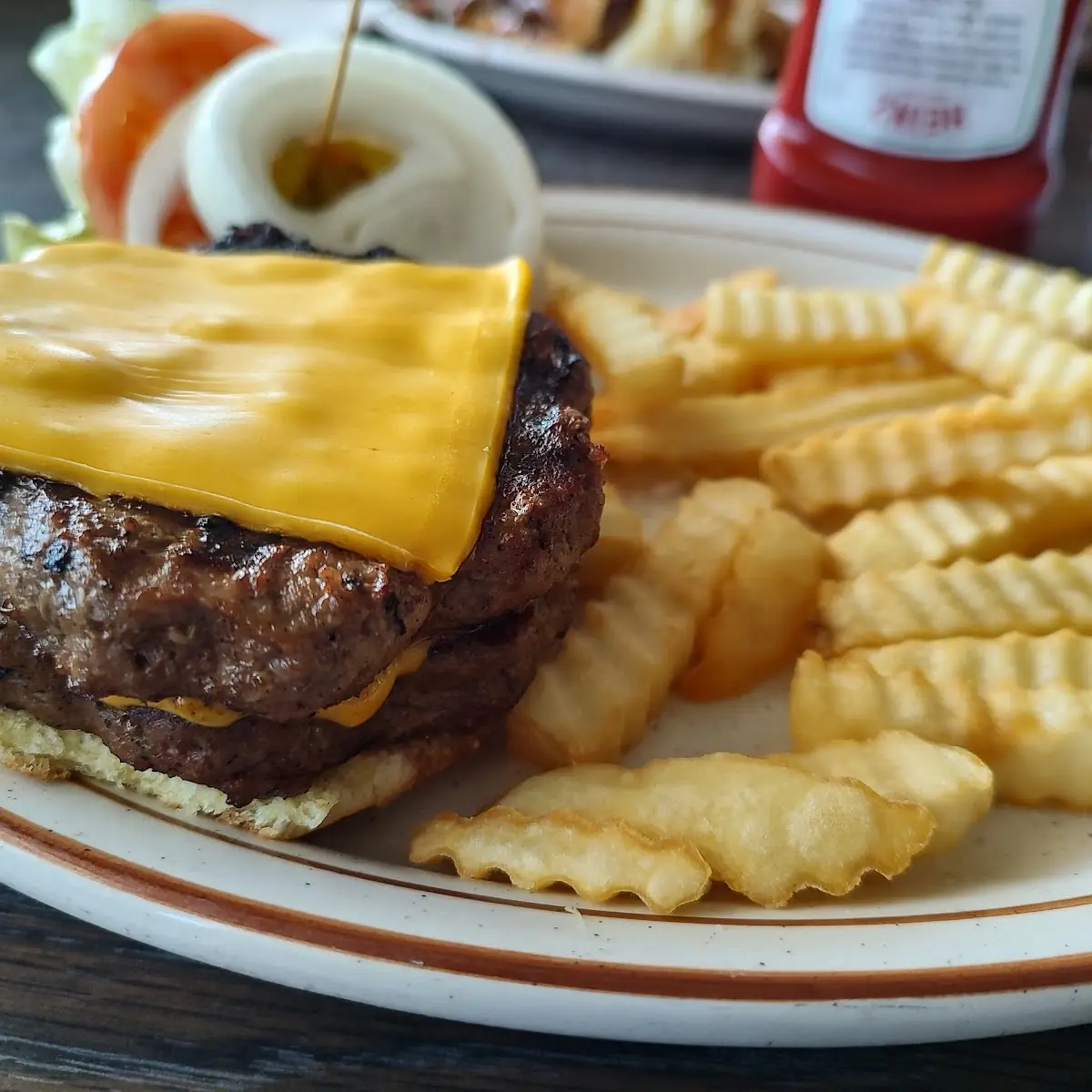 Burger and Fries