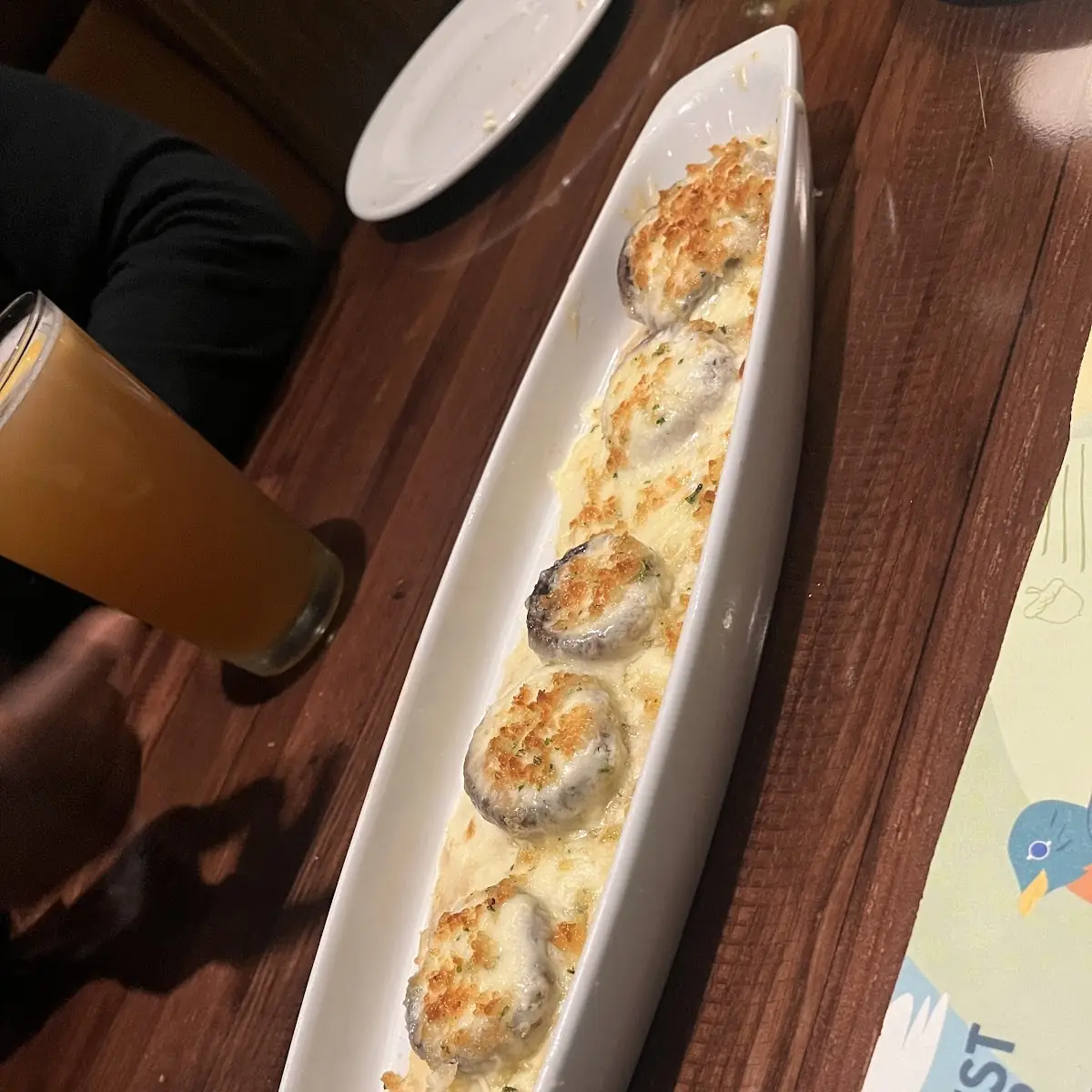 Mushrooms and Cheddar Cheese