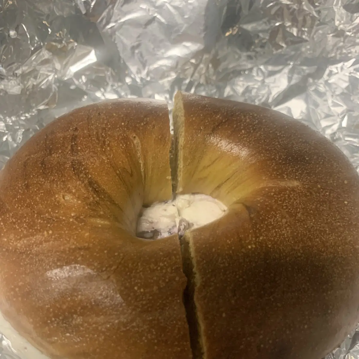 Blueberry Cream Cheese Bagel
