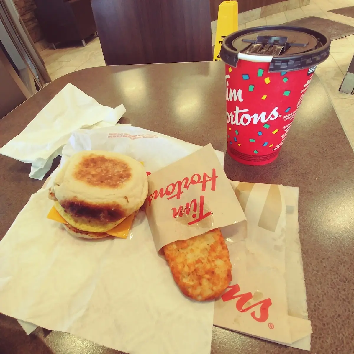 Breakfast Sandwich, Tim Hortons