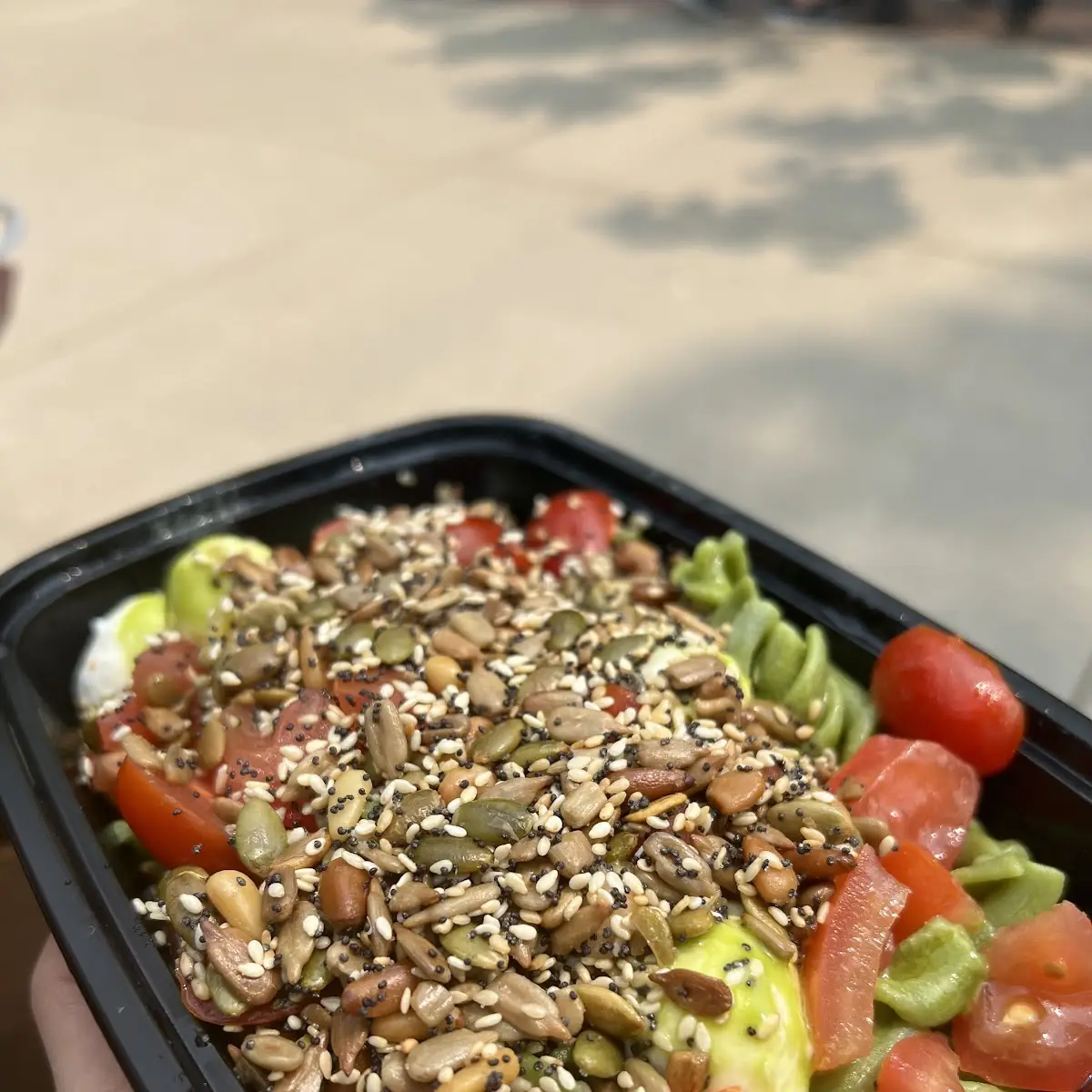 Green Fusili Pasta Salad
