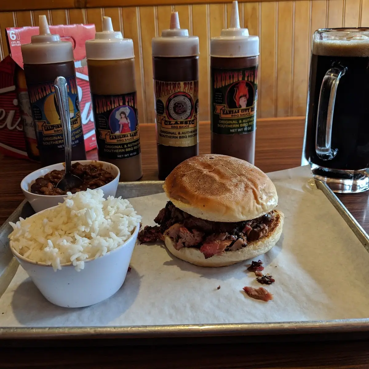 Beef Brisket Sandwich w Campfire Stout