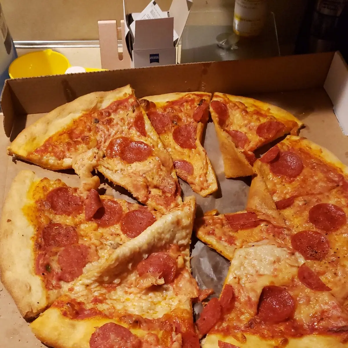 Balled Up Pepperoni Pizza Smashed to Death Cheese