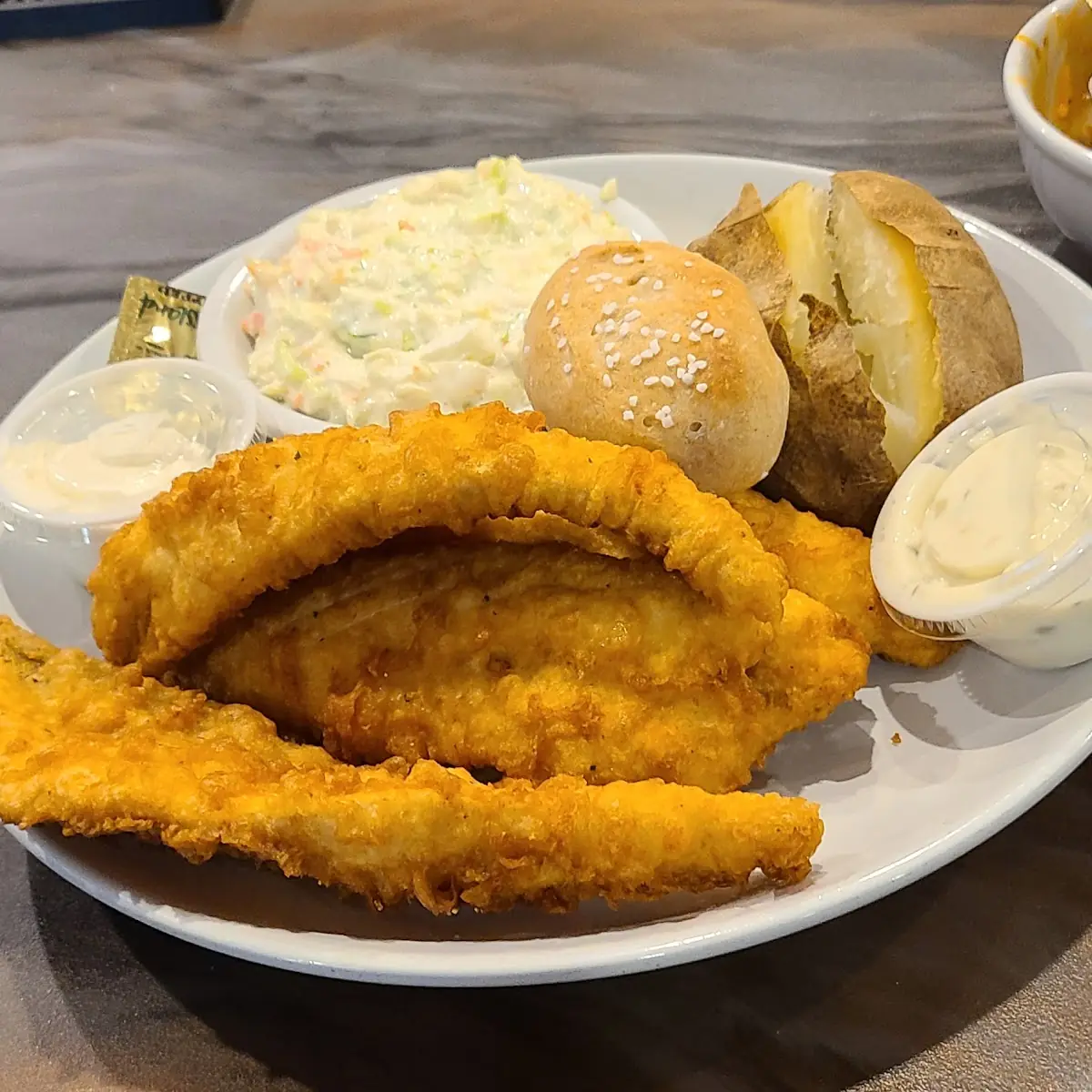 Battered Perch Dinner