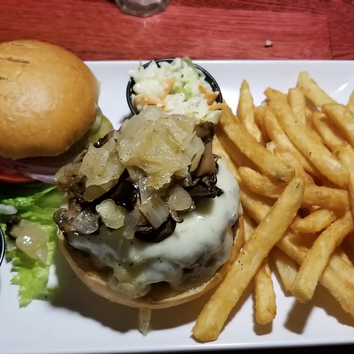 Mushroom Swiss Burger