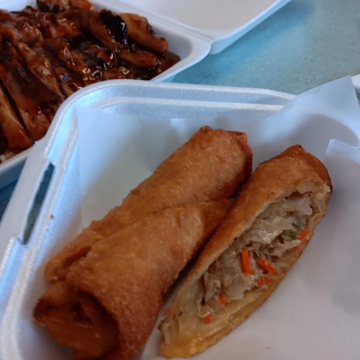Chicken Teriyaki & Egg Roll