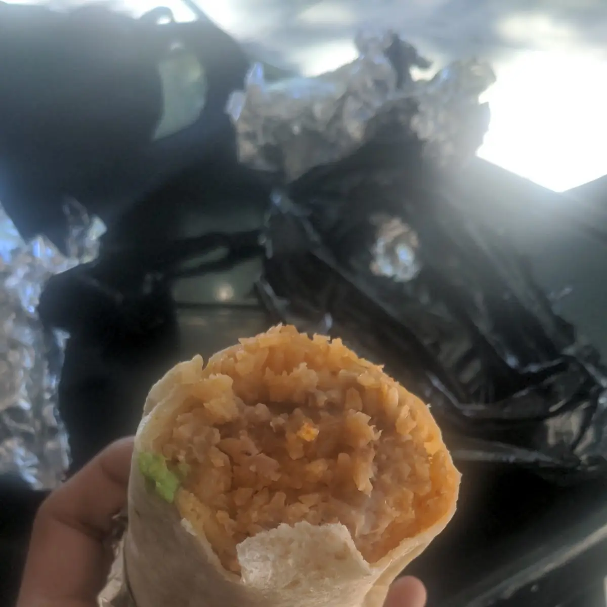 Rice and Bean Burrito