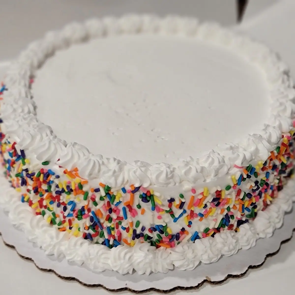 Birthday Vanilla Ice Cream Cake