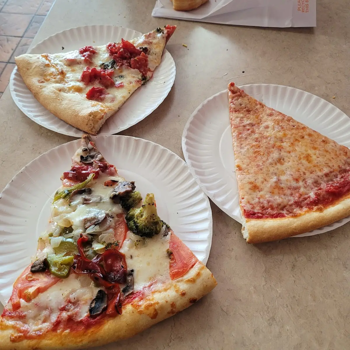 Neapolitan Style Cheese Pizza Slice