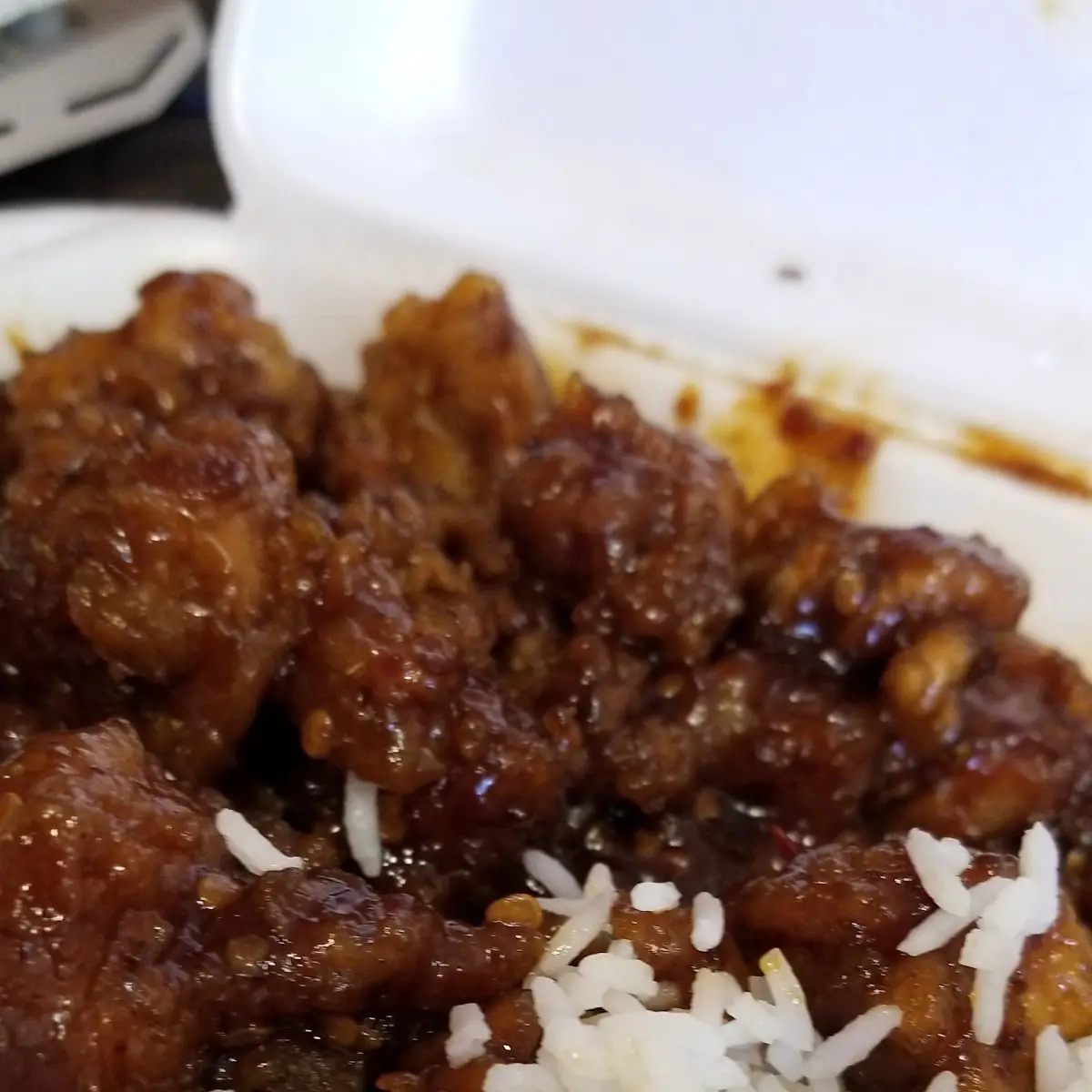 Gen TSO Chicken with Steamed Rice