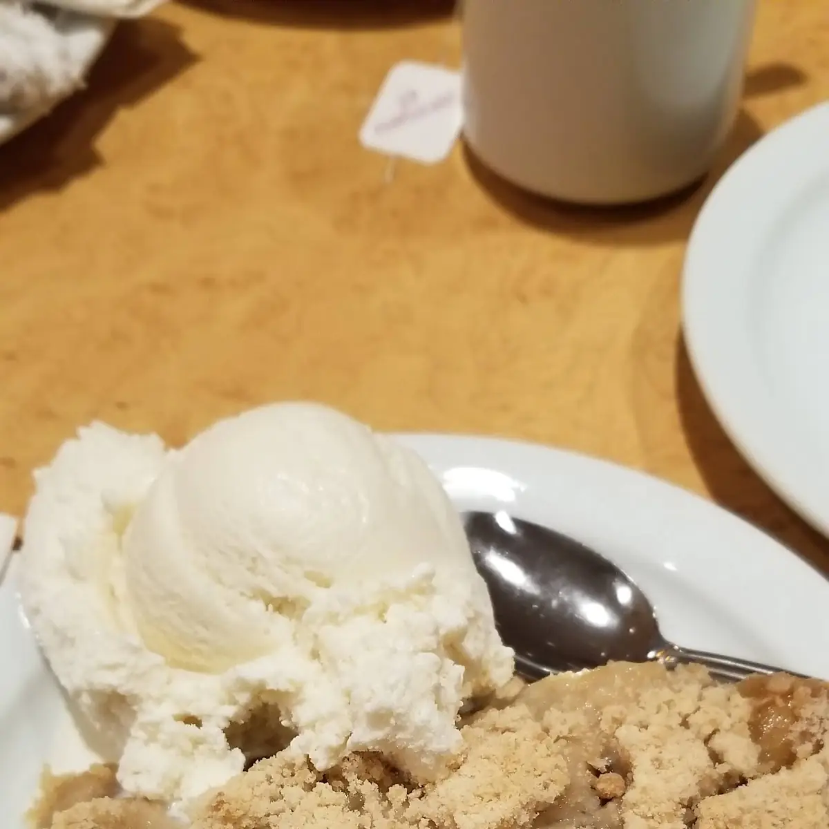 Dutch Apple Pie and Vanilla Ice Cream