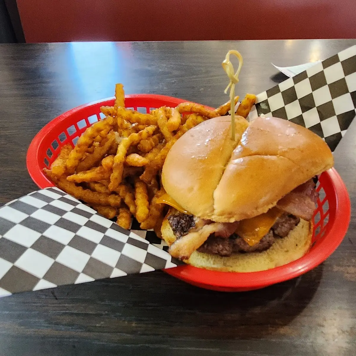 Bacon Cheeseburger and Fries