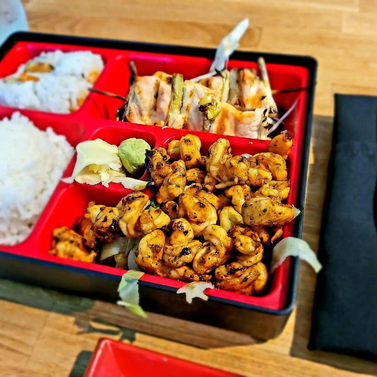 Bento Box Shrimp Teriyaki