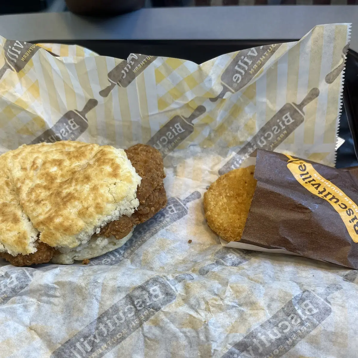 Spicy Honey Chicken Biscuit