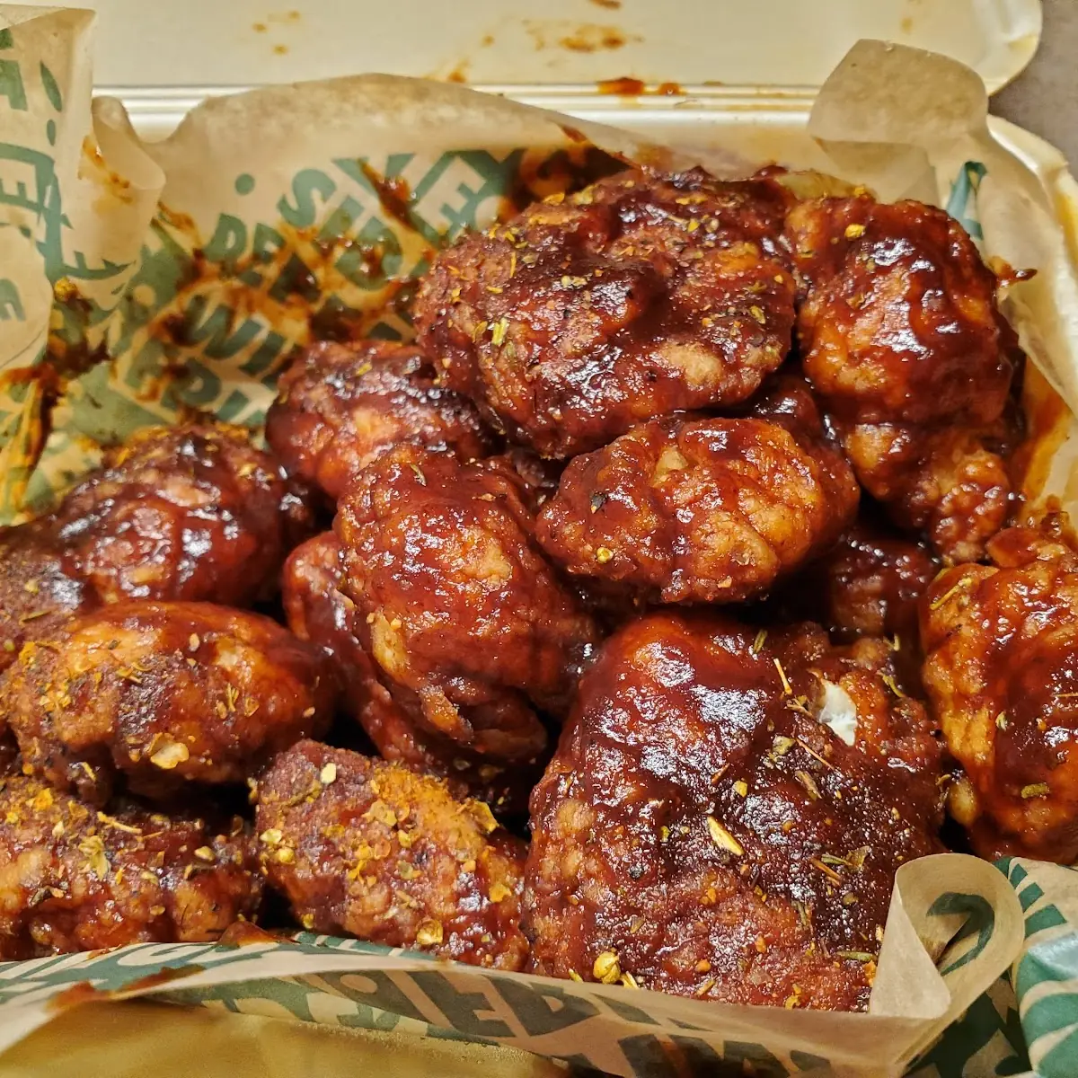 15 BBQ Boneless Wings