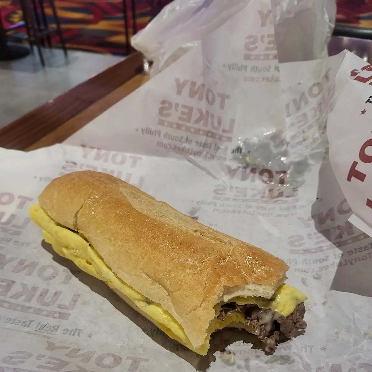 Steak Egg and Cheese Breakfast Sandwich