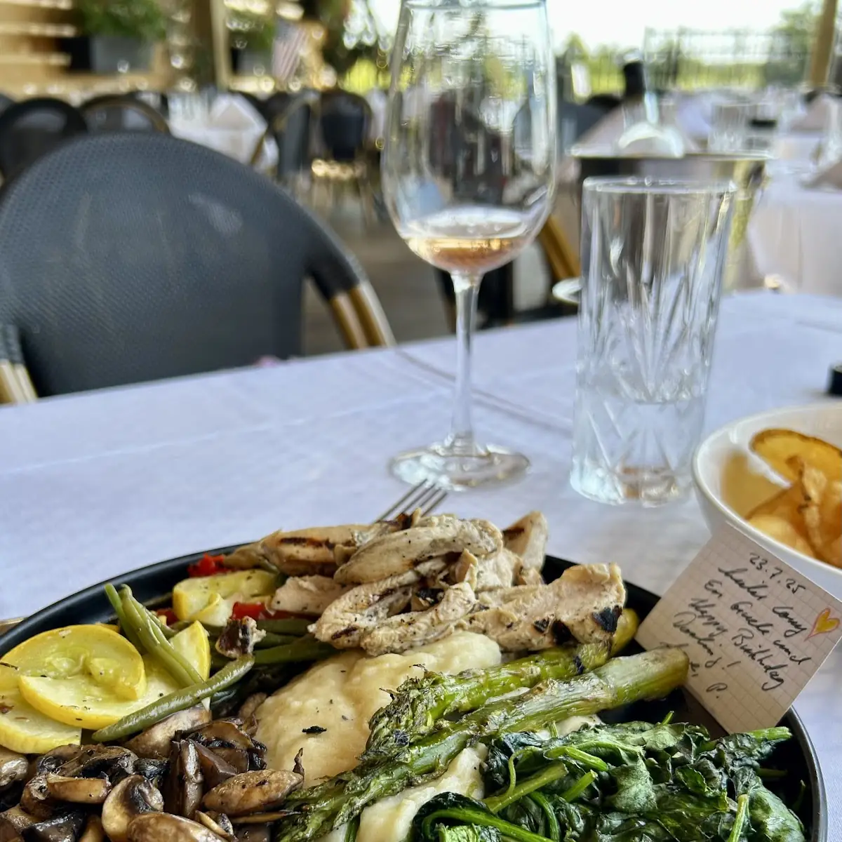 Grilled Chicken and Vegetable Plate